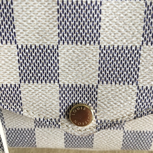 Authentic Louis Vuitton Felicie Damier Azur $1195 - Picture 4 of 7